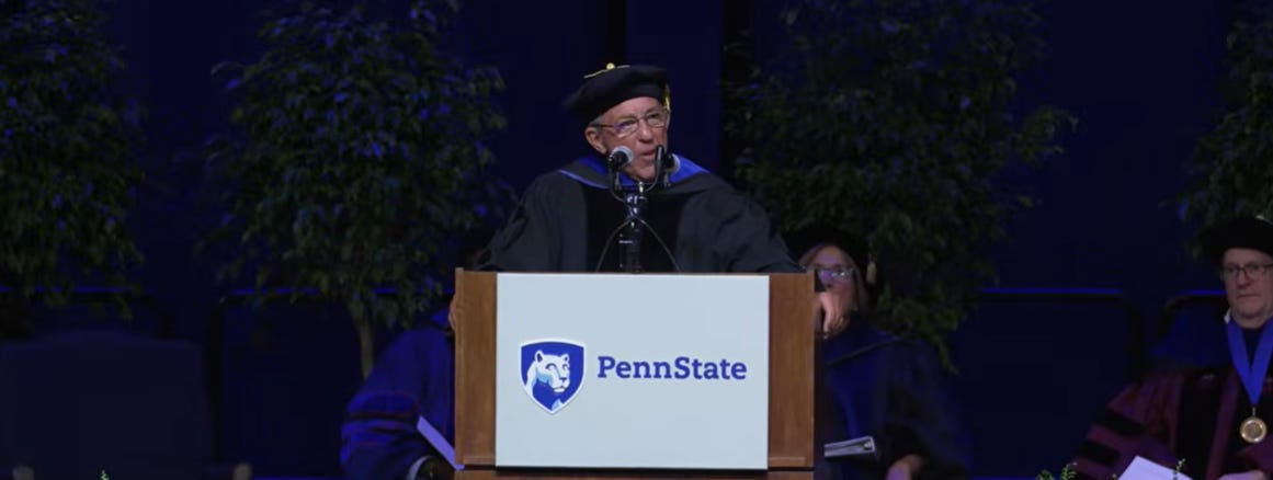 Chairman and Founder of The Lippin Group, Dick Lippin, Speaks at Penn State’s 2026 Commencement
