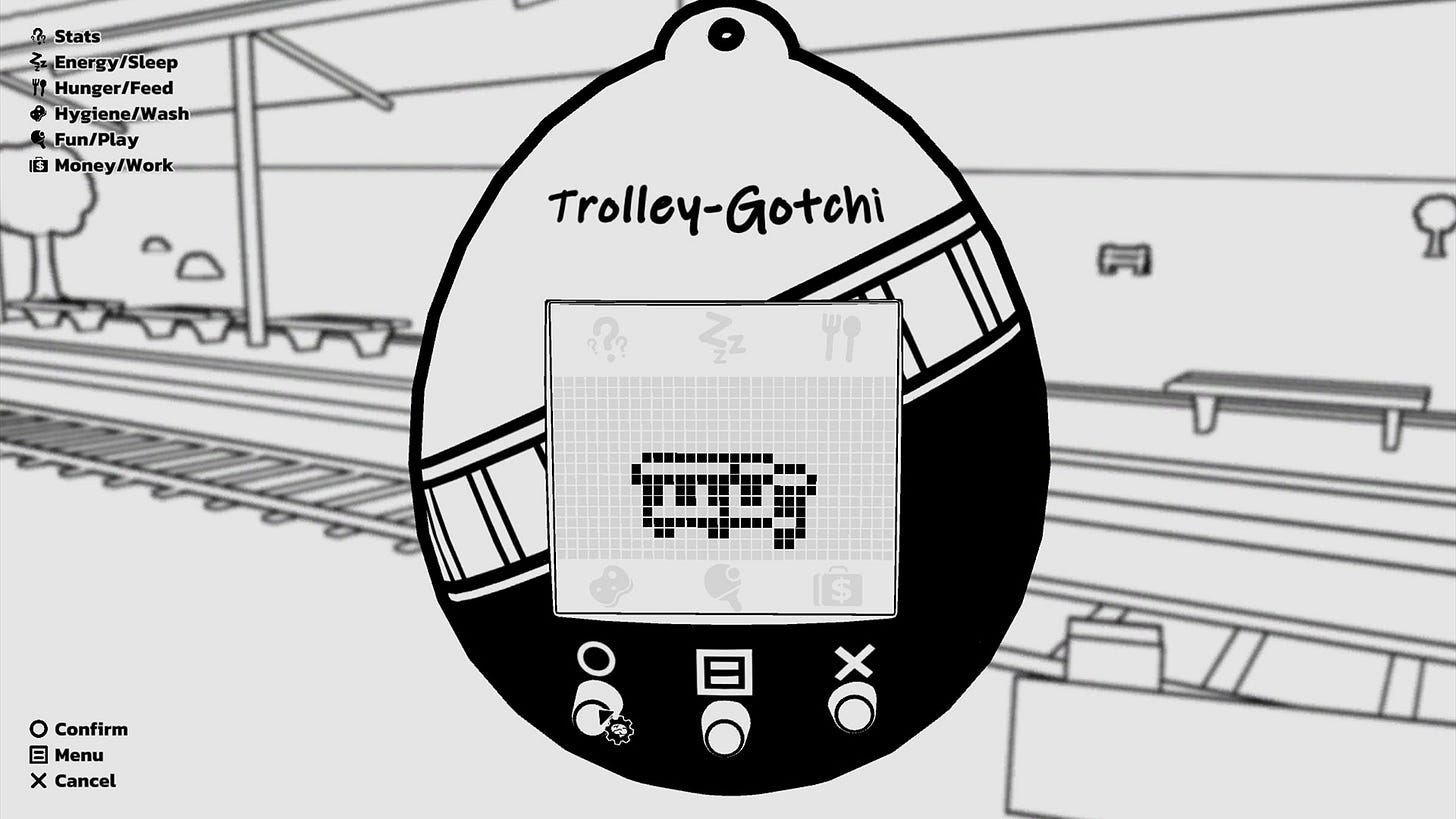 Το Trolley-Gotchi, ένα από τα «εναλλακτικά» προβλήματα του The Trolley Solution Το Trolley-Gotchi, ένα από τα «εναλλακτικά» προβλήματα του The Trolley Solution