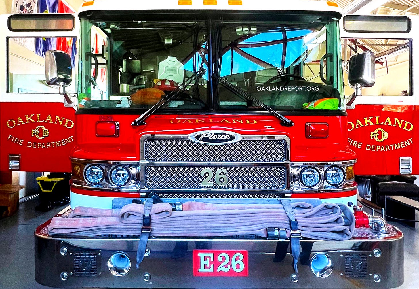 The mayor’s proposed ‘mid-cycle’ budget says the city can only meet Measure NN’s specific 700-officer requirement if voters pass another parcel tax— Measure E on June 2 — and it simultaneously proposes diverting Measure NN funding to fire equipment that Measure NN doesn’t specifically authorize. (Image source: Oakland Report)