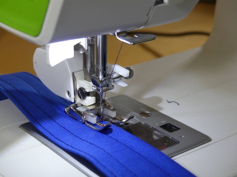 Easily through multiple layers of fabric