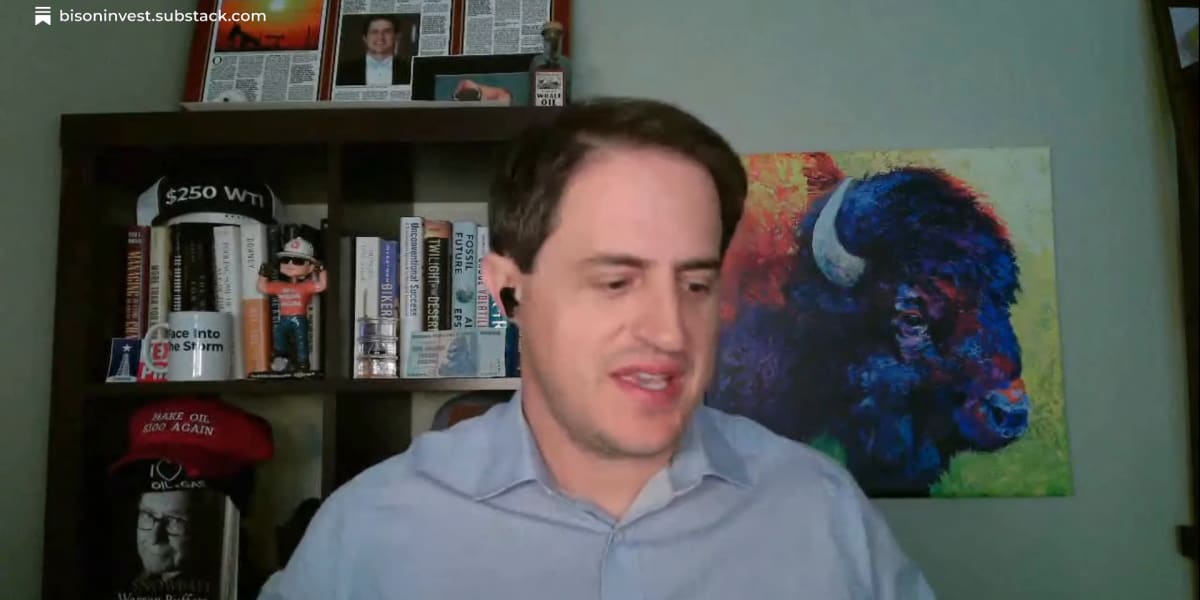 Oil Market Update: Live With Josh Young - by Josh Young