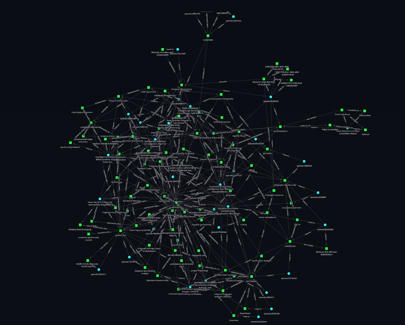 Synkora Bonfire - Synchronicity Map of Edge City (week 2)