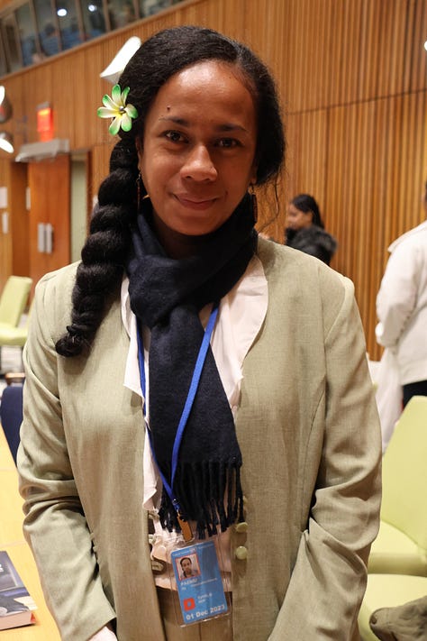 Delegates from Kiribati present evidence at the United Nations