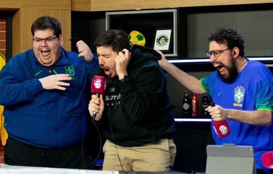 Cazé TV volta a surpreender e, com a Euro, tem números melhores que Copa do  MundoJogada 10 | Últimas notícias de Futebol