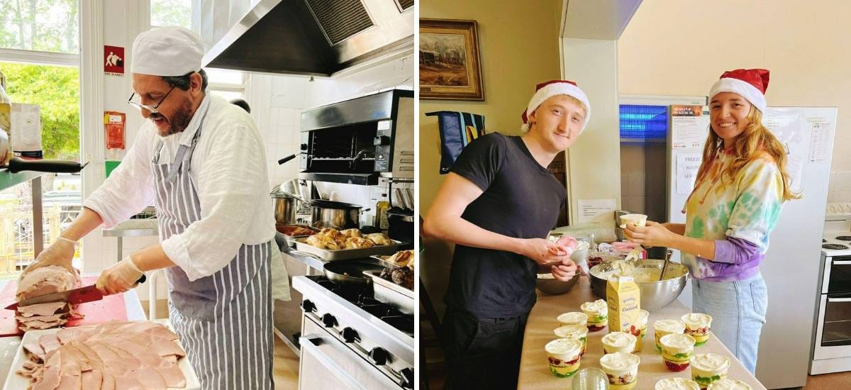 volunteers at the blackheath Christmas Day lunch