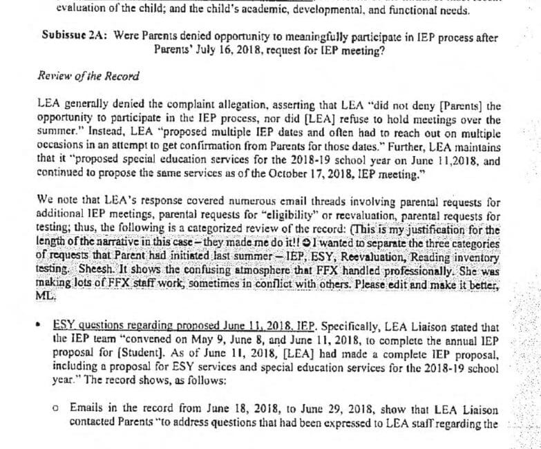 Dear VDOE: Is It Okay For Compliance Specialist To Judge, Joke At The Expense Of Parent Advocating For Her Child?