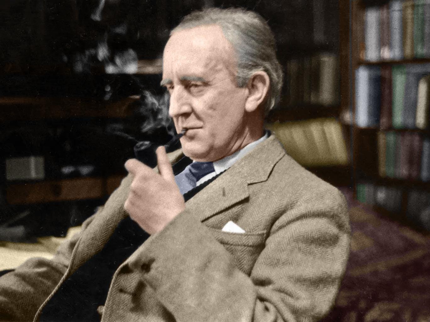 My attempt at recolorizing the professor's iconic photo. : r/lotr My attempt at recolorizing the professor's iconic photo. : r/lotr