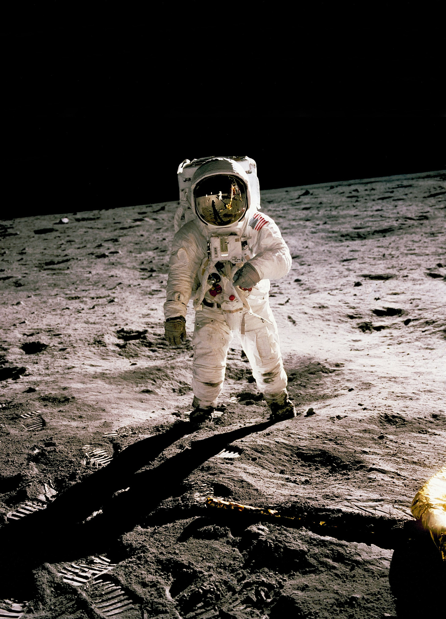 astronaut standing on the moon astronaut standing on the moon