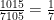 \frac{1015}{7105}=\frac{1}{7}