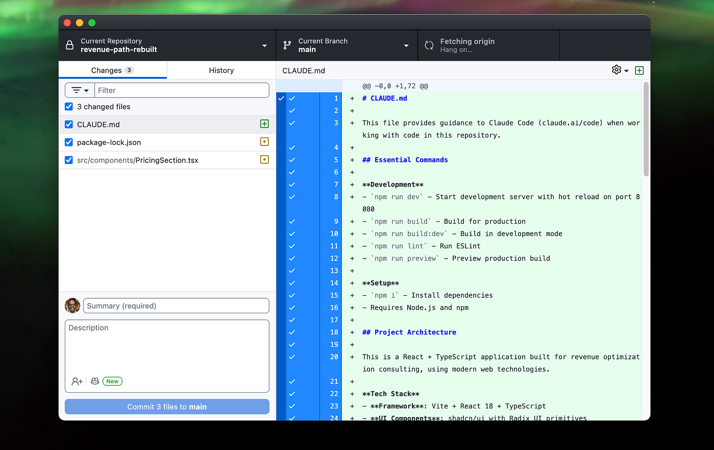 Use GitHub Desktop app to easily managing updates to your GitHub projects.