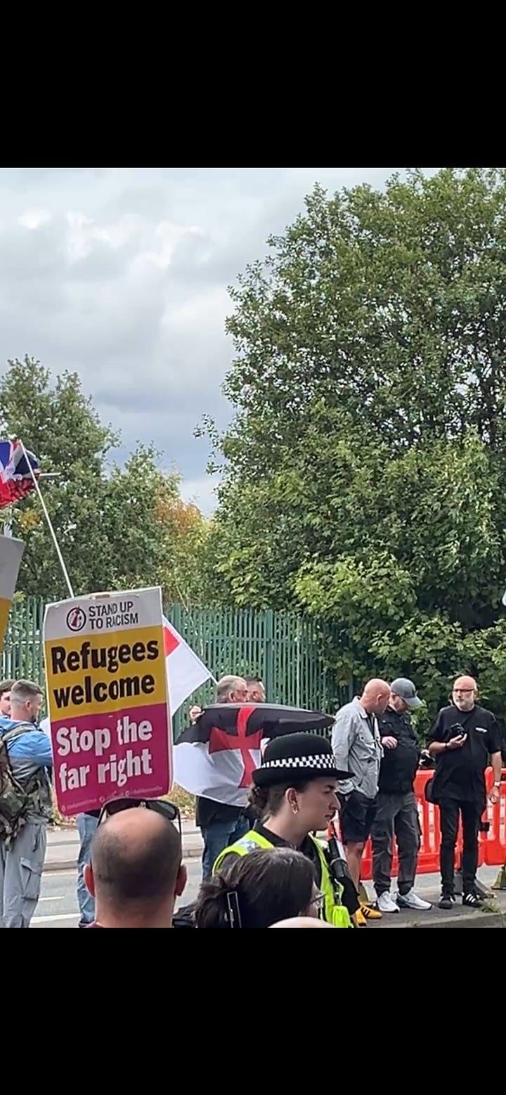 A Nazi salute or just a wave? And the Knights Templar flag