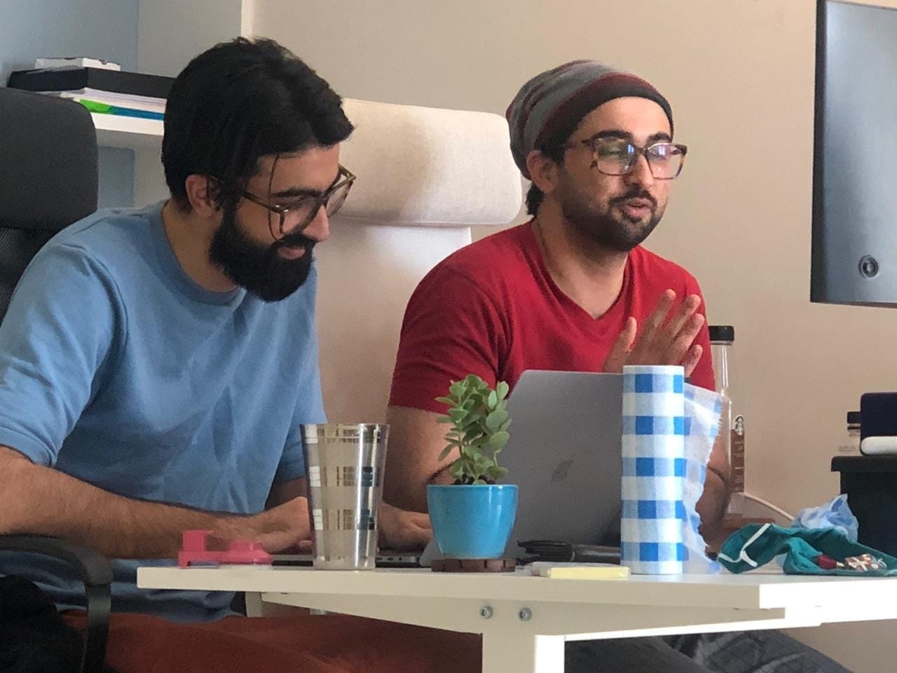 The two brothers at work