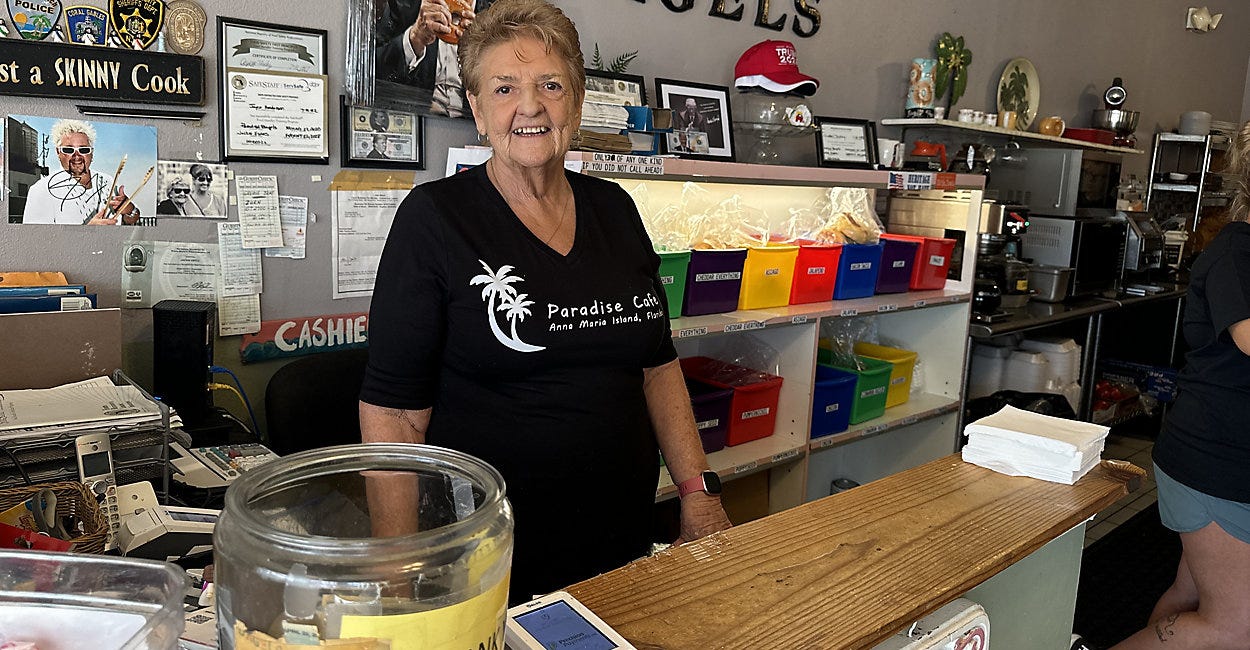 Paradise Café in Holmes Beach Offers Free Meals to Families Affected by Federal Shutdown