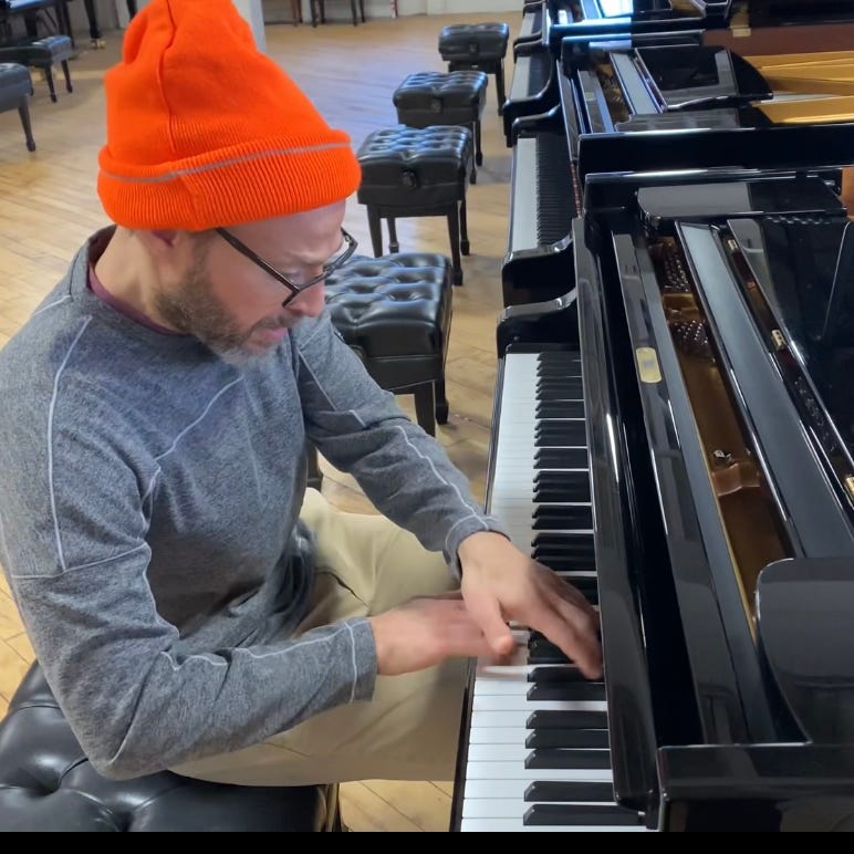 As close as you can be and still be wrong (on piano playing) logo