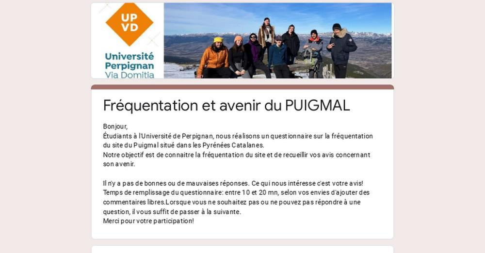 Fréquentation et avenir du PUIGMAL