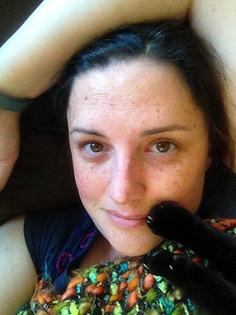 Luna kicking me in the face. Luna kicking me in the face.