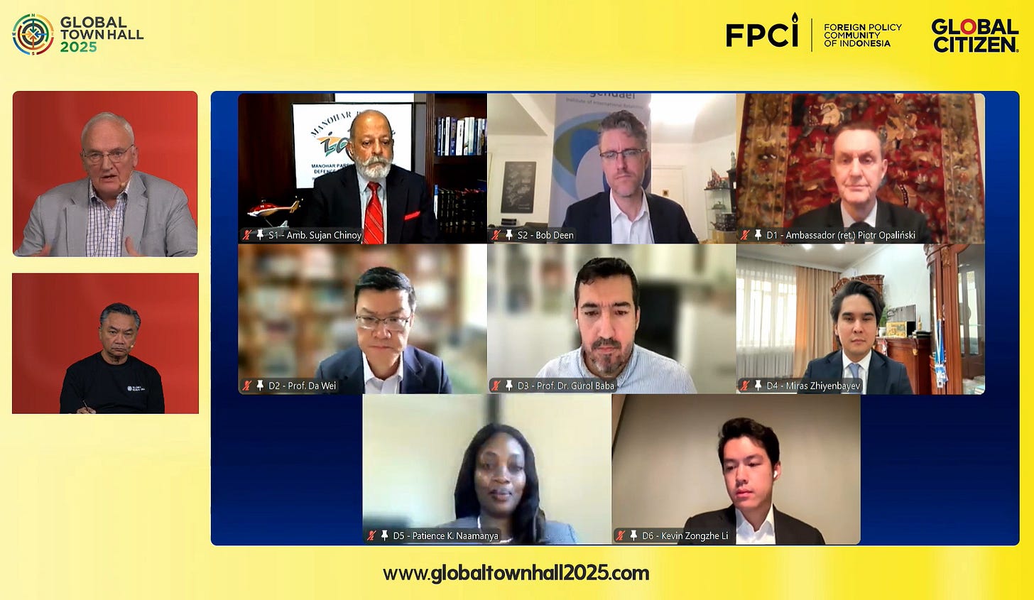 Group photo via Zoom of several figures who spoke at the 2025 Global Townhall. Group photo via Zoom of several figures who spoke at the 2025 Global Townhall.