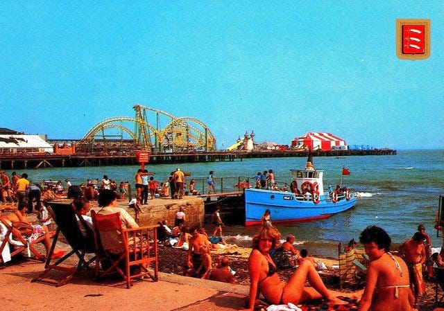 clacton beach with the pleasure boat.jpg