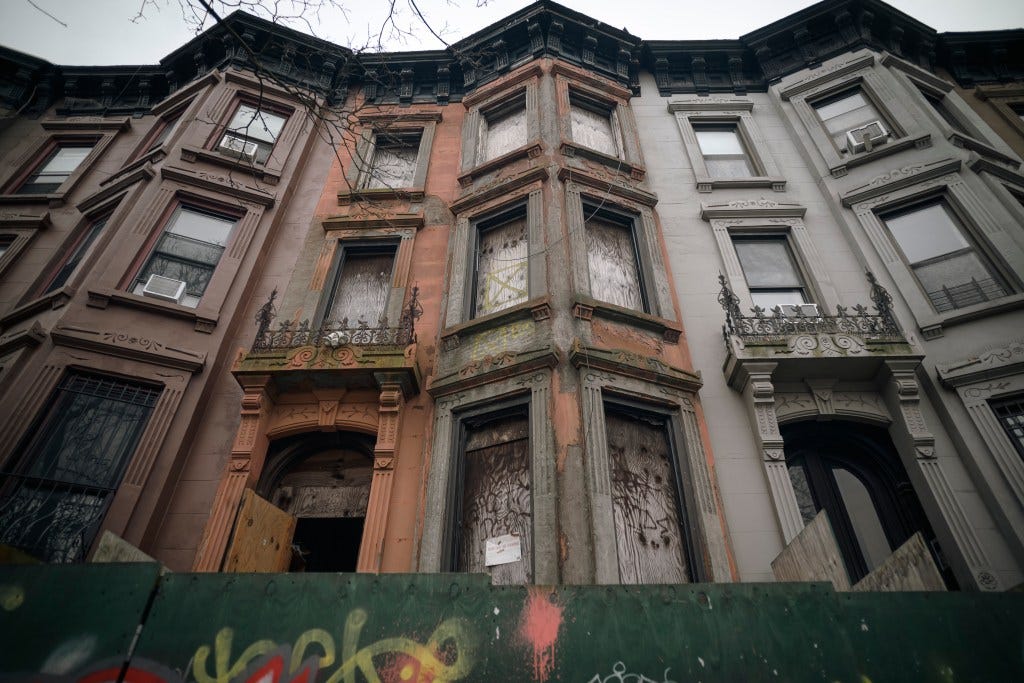 The property, at 44 Berkeley Place, could fetch millions if restored and listed for sale. The property, at 44 Berkeley Place, could fetch millions if restored and listed for sale.