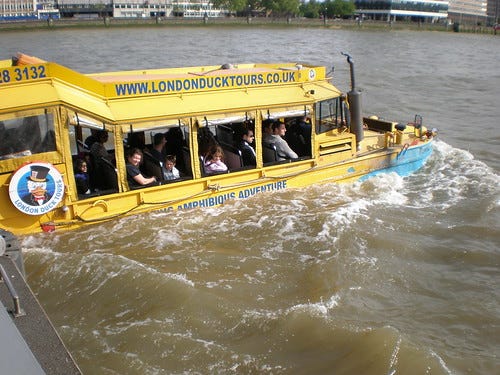London Duck Tours on the Thames London Duck Tours on the Thames