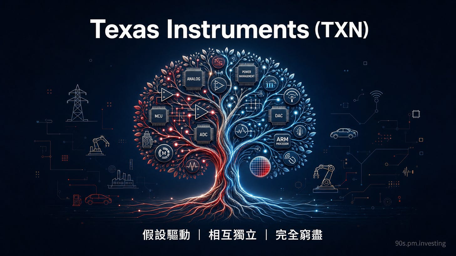 Texas Instruments（TXN）中文類比與嵌入式晶片投資封面
