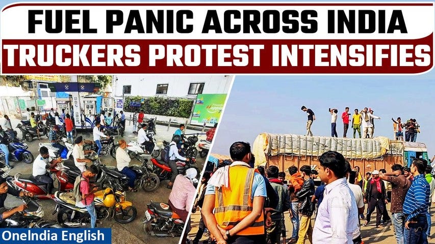 Truckers Strike Triggers Panic Fuel Buying In Several States, Long ...