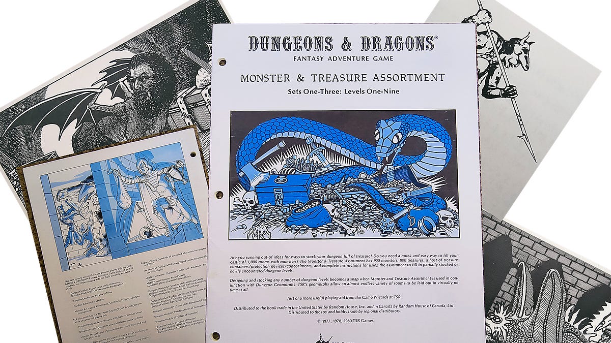THE ART of Old School D&D Supplements: Monster & Treasure Assortment