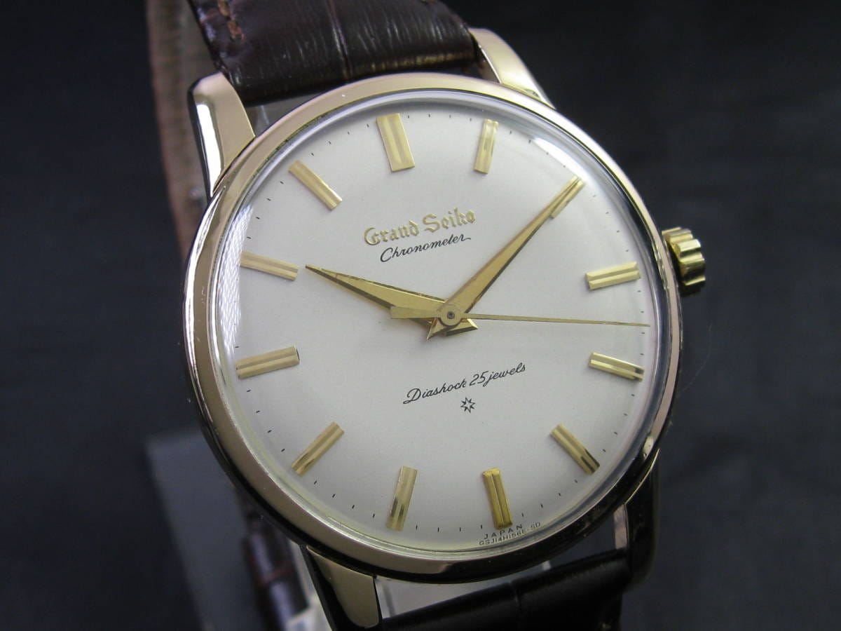 Grand Seiko/グランドセイコー ファーストモデル アプライドロゴ文字盤 Ref.J14070 Cal.3180 手巻 オーバーホール/新品仕上済 1963年製造