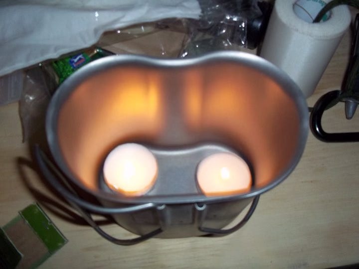 Tea Lights For Shabbat in Canteen Cup