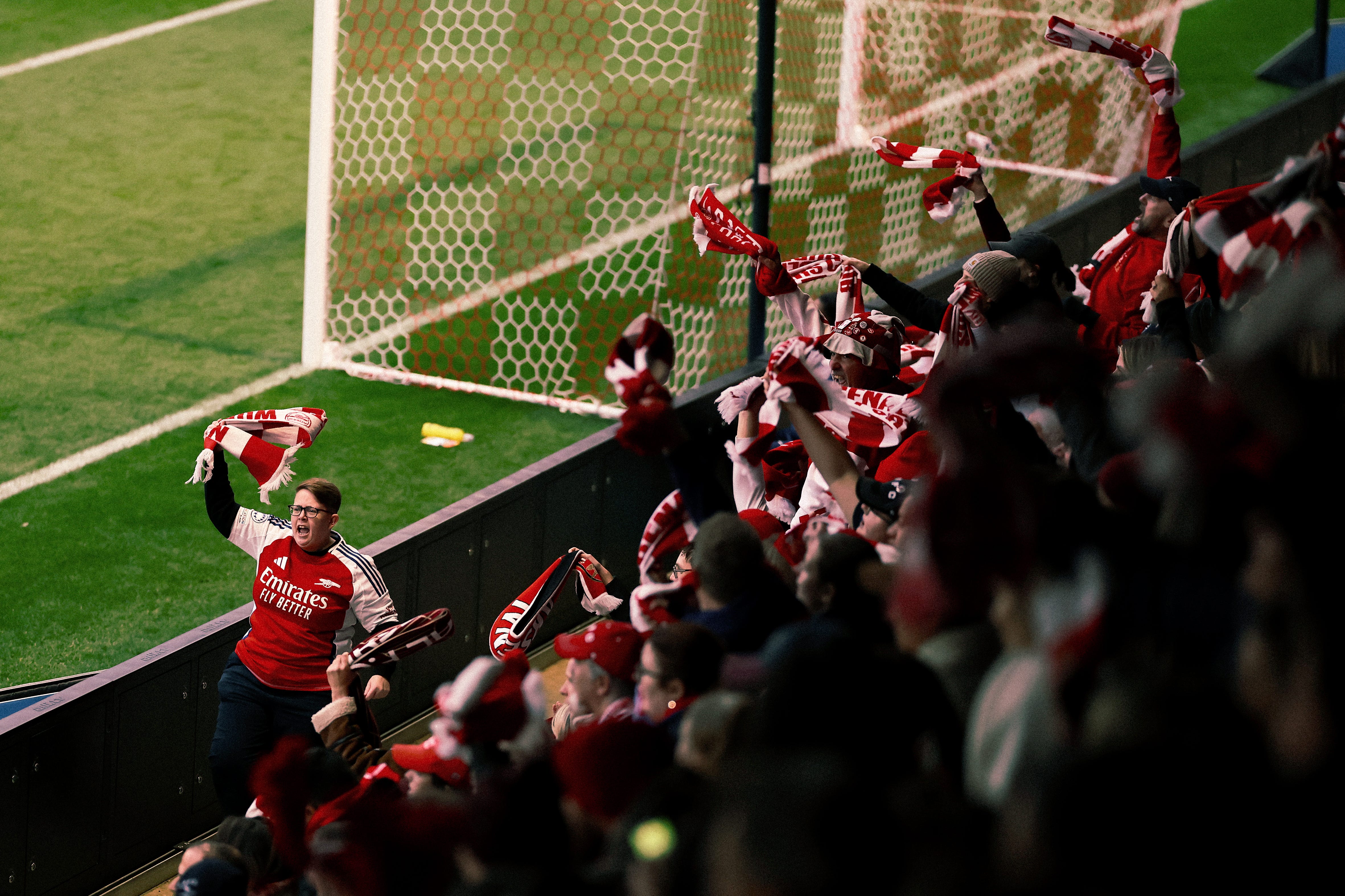 The Arsenal supporters showing up for their club – whatever the weather