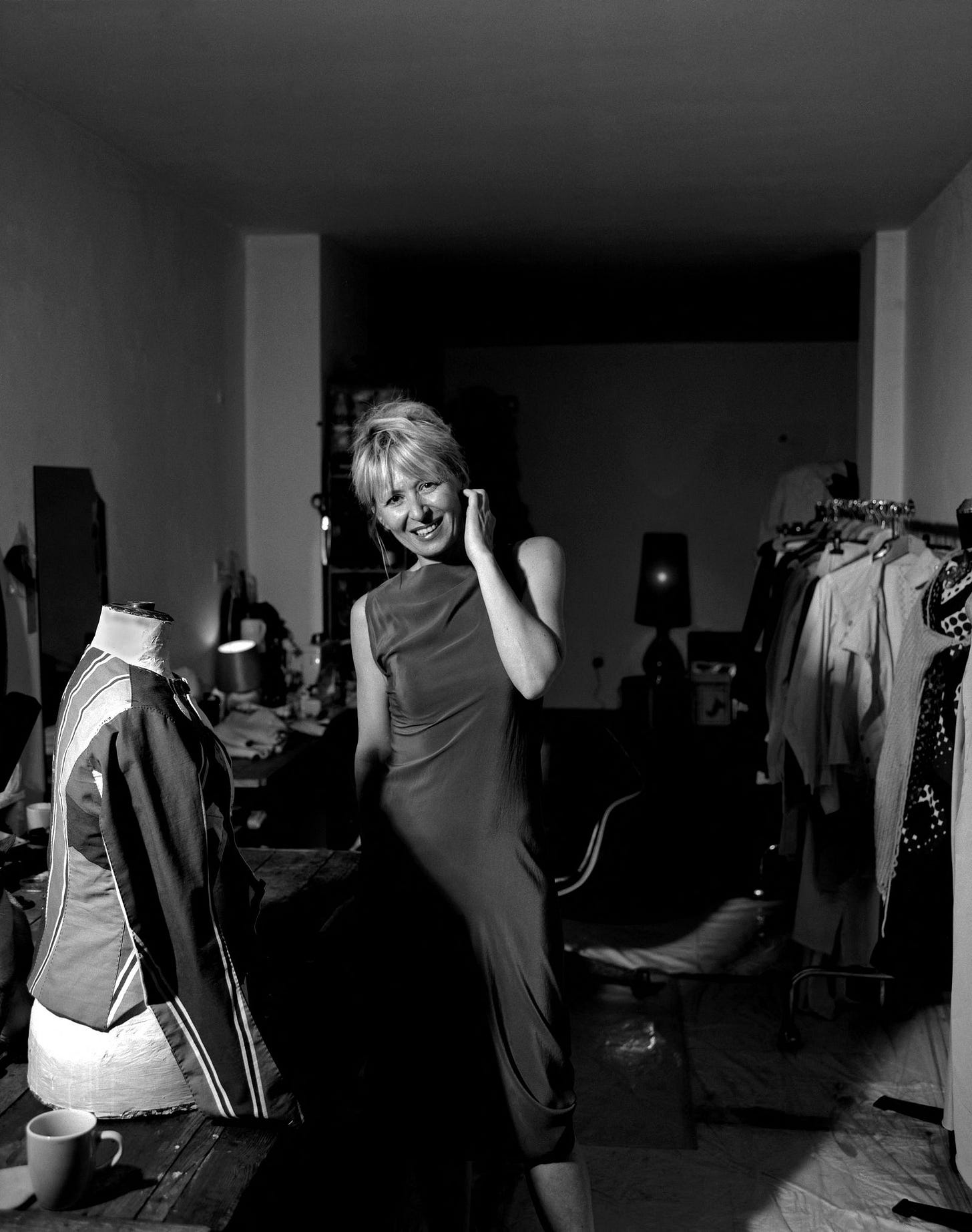 Marine Yee in her atelier 2003.