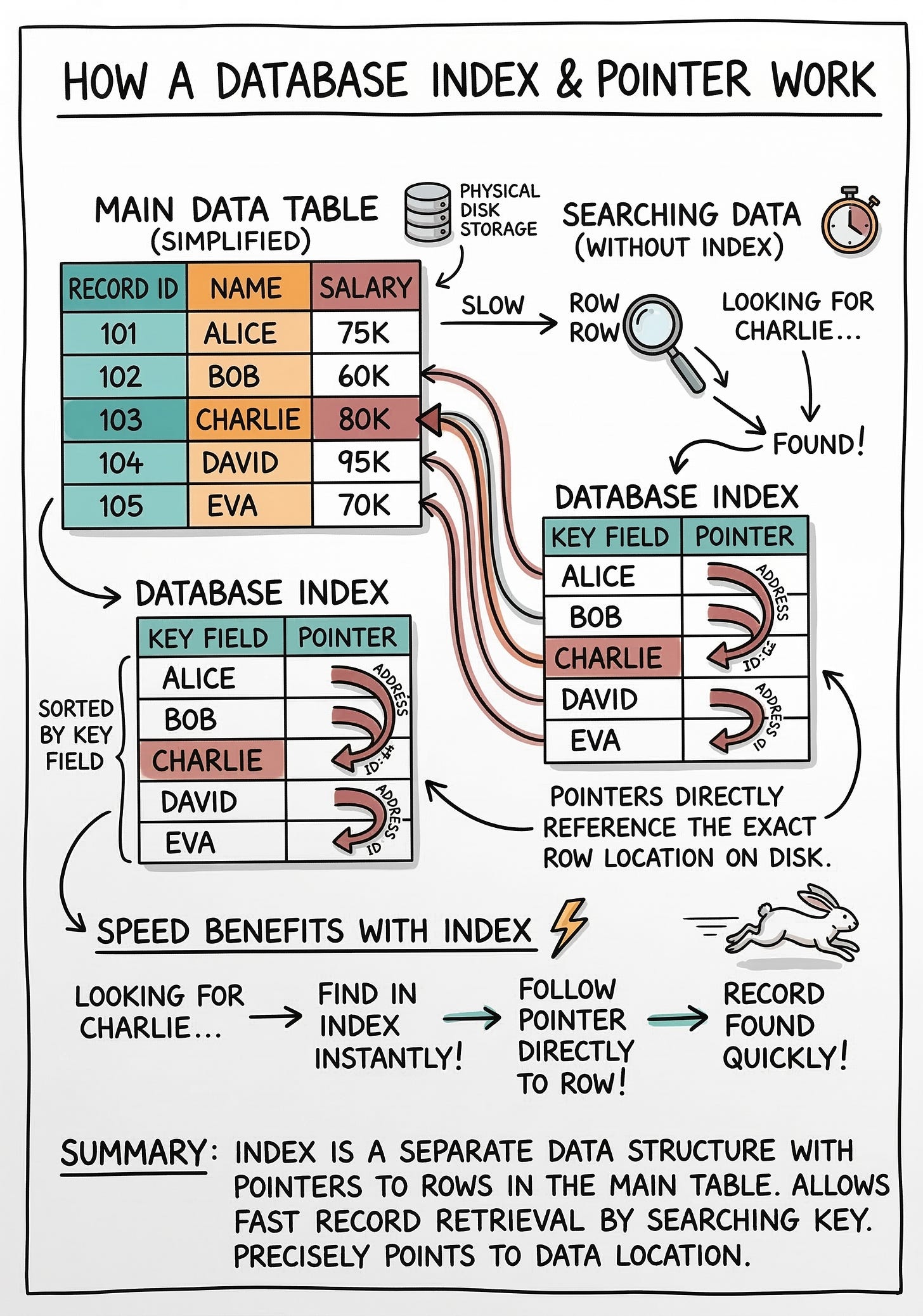 Database Indexing Explained: How B-Trees Make Queries 1000x Faster