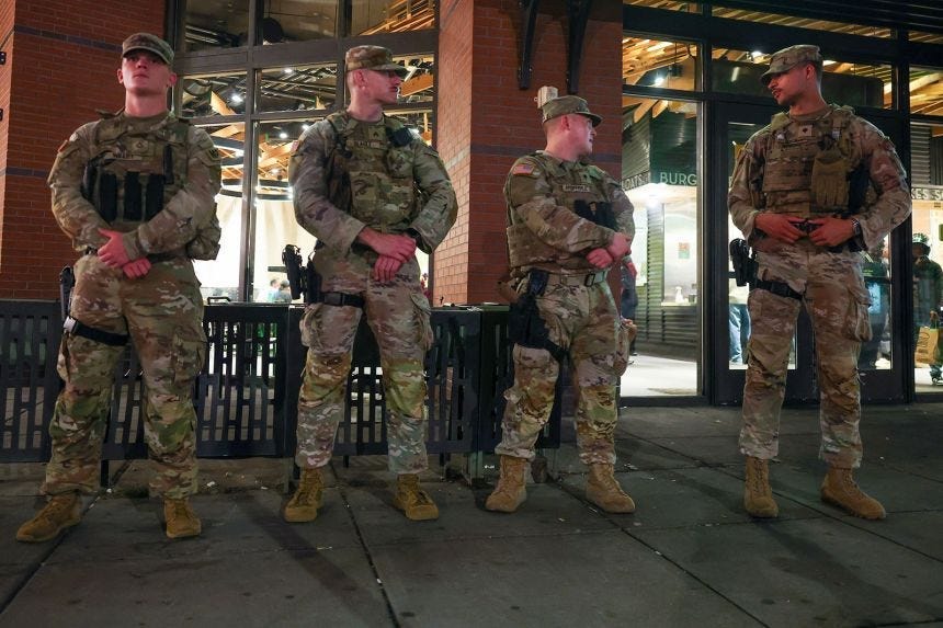 National Guard troops in Washington, DC, begin carrying weapons | CNN  Politics
