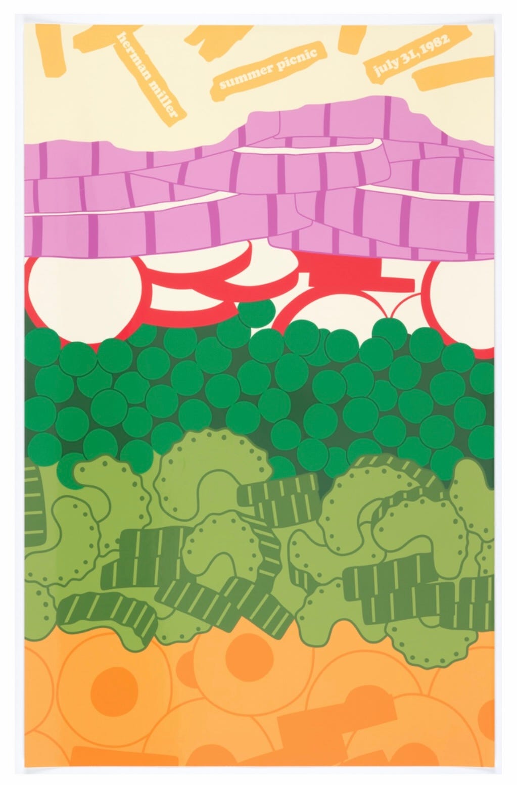 Herman Miller Summer Picnic Poster / Vintage - MID-Century