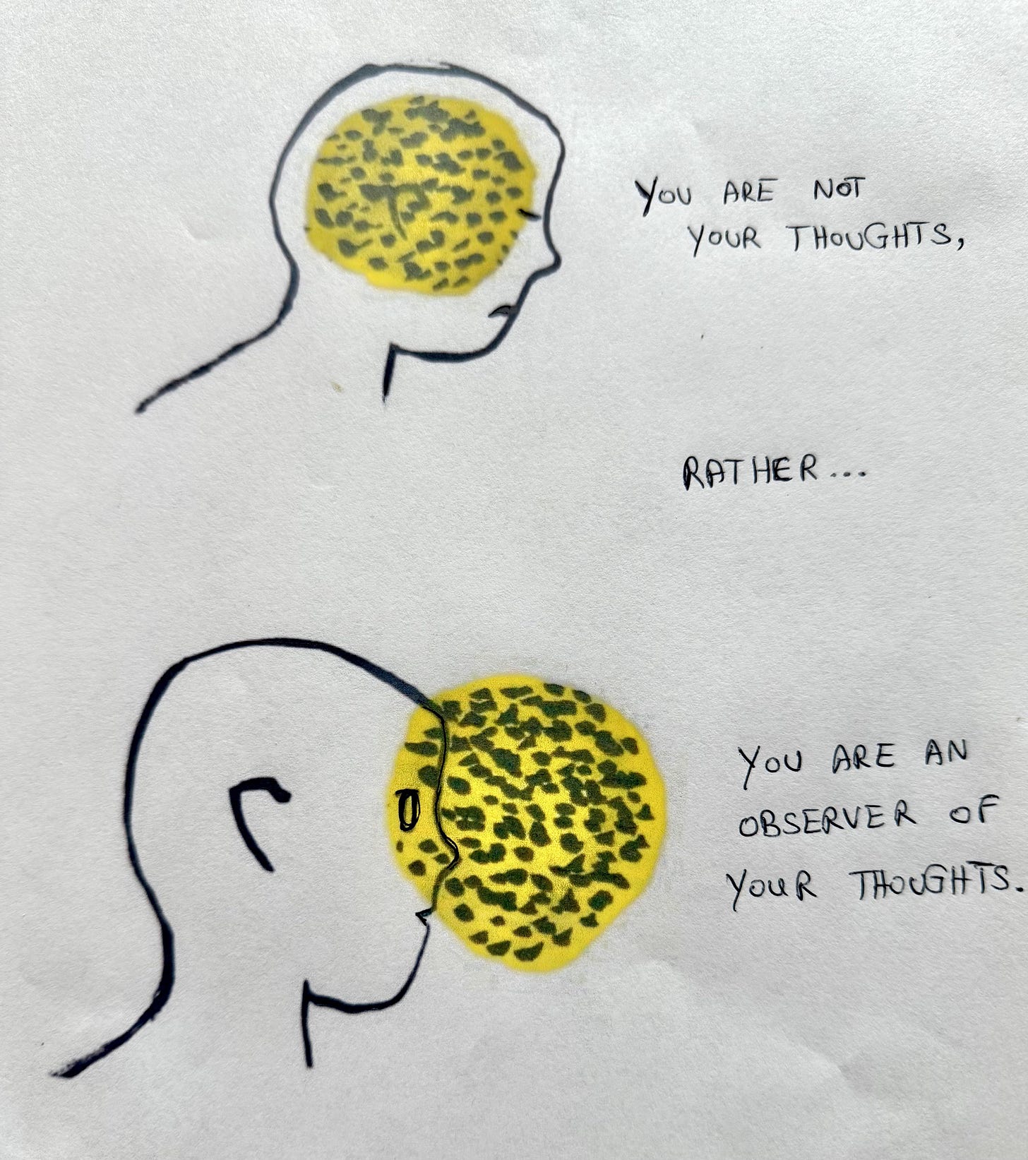 This statement is a profound realization toward mindfulness - “You are not  your thoughts. In fact, you are an observer of your thoughts.” :  r/Mindfulness