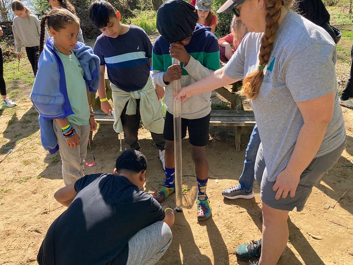 6th graders at Walker-Grant Middle School had a Meaningful Watershed Education Experience this week at the Rappahannock River.