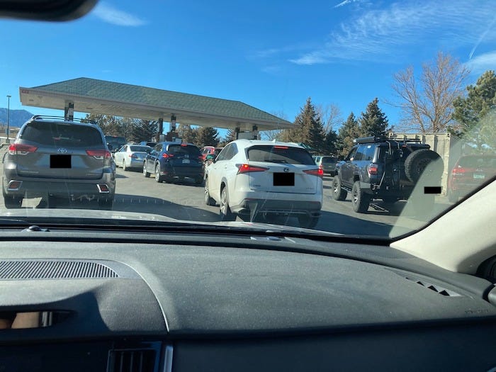 Superior Costco gas line Superior Costco gas line