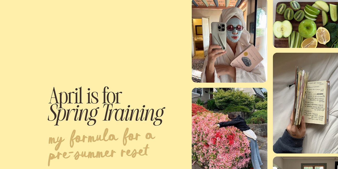 Spring Training Starts Now: a 30-day sprint formula to feel your best