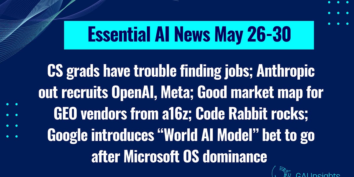 5 "Essential" Enterprise AI News Items for Week of May 26-30