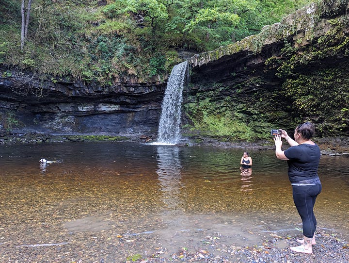 guided walk waterfalls brecon beacons