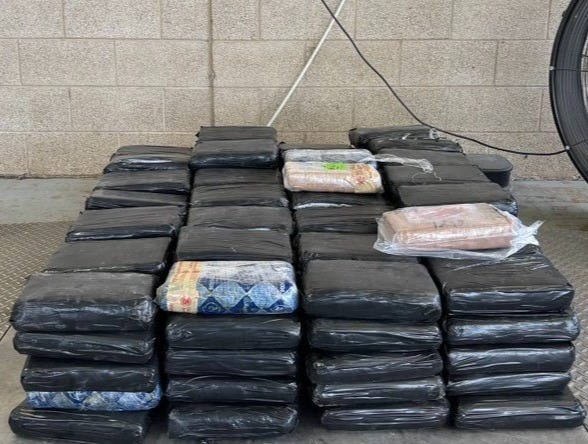 $6 million dollar load of cocaine was discovered inside a tractor-trailer crossing into Pharr, Texas from Reynosa, Mexico March 5, 2025.
