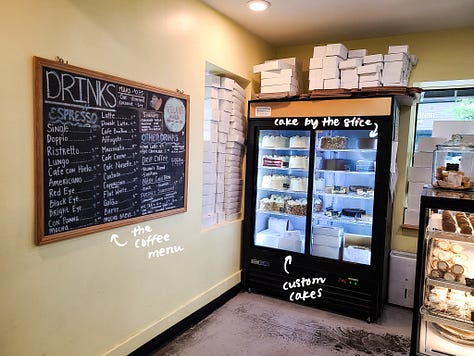 Villani's Bakery exterior & interior