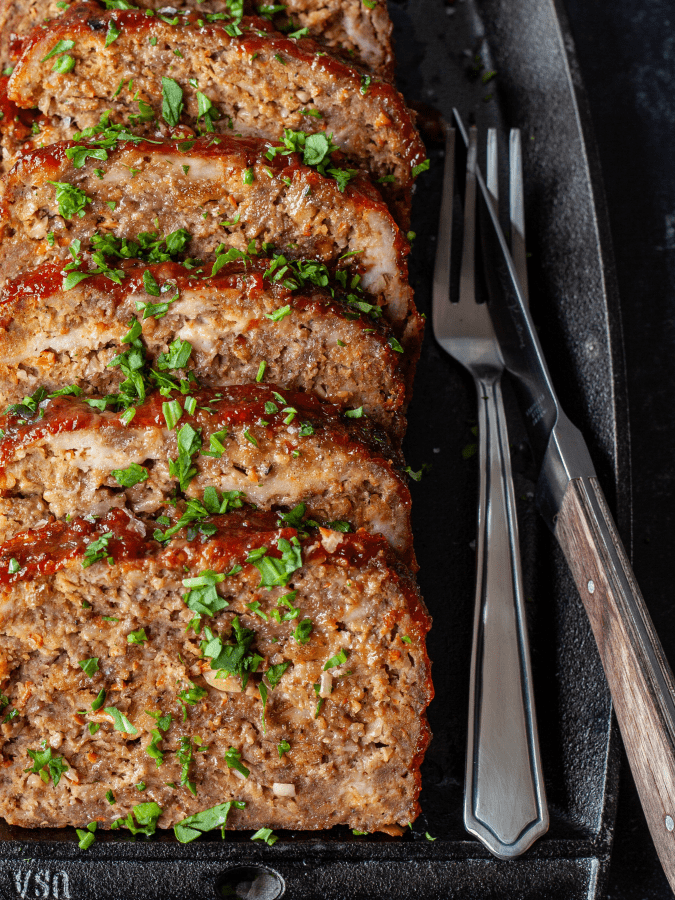 The Best Classic Meatloaf Recipe | Every kitchen needs a classic meatloaf recipe. This easy dinner comes out of the oven tender, flavorful, and filling with a delicious topping. | The Noshery
