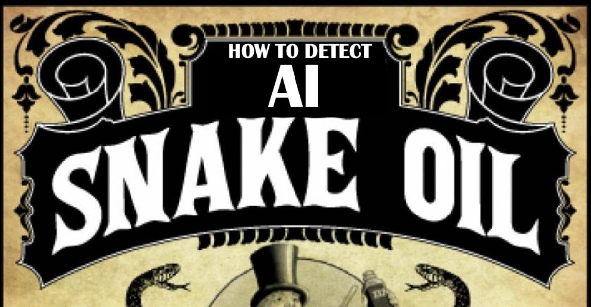 Introducing the AI Snake Oil book project