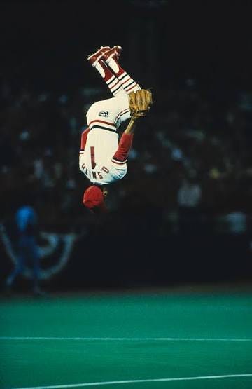 Ozzie Smith by Ronald C. Modra/sports Imagery