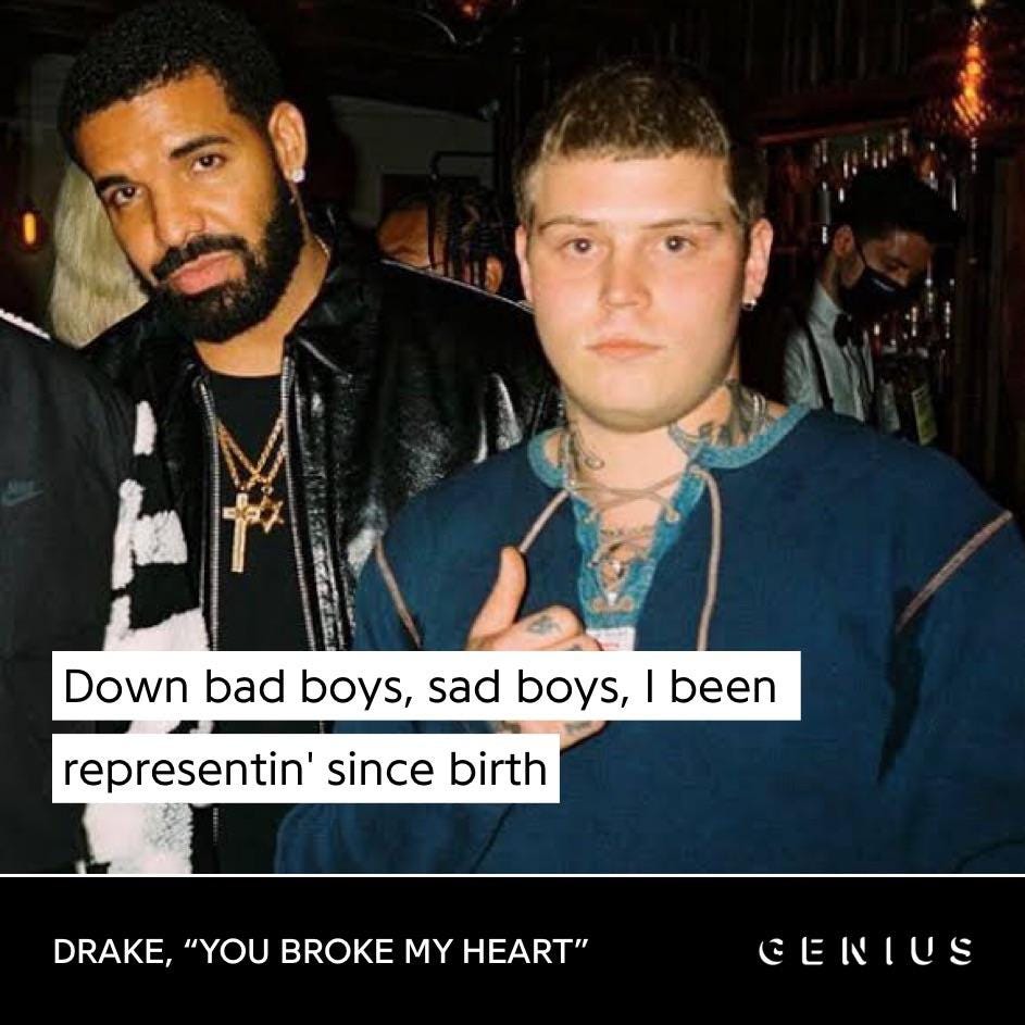 drake shouting out sbe? : r/sadboys