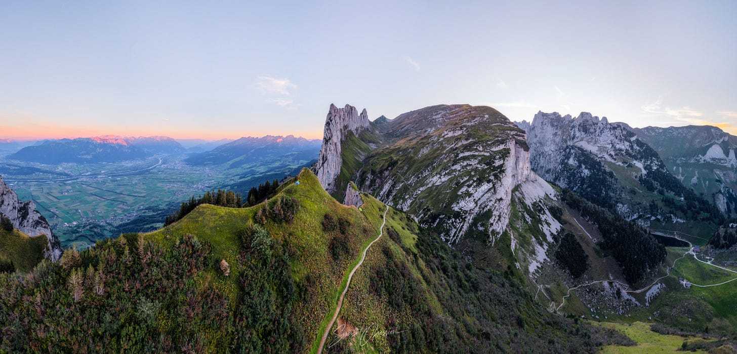 Sunset over Saxer Lücke
