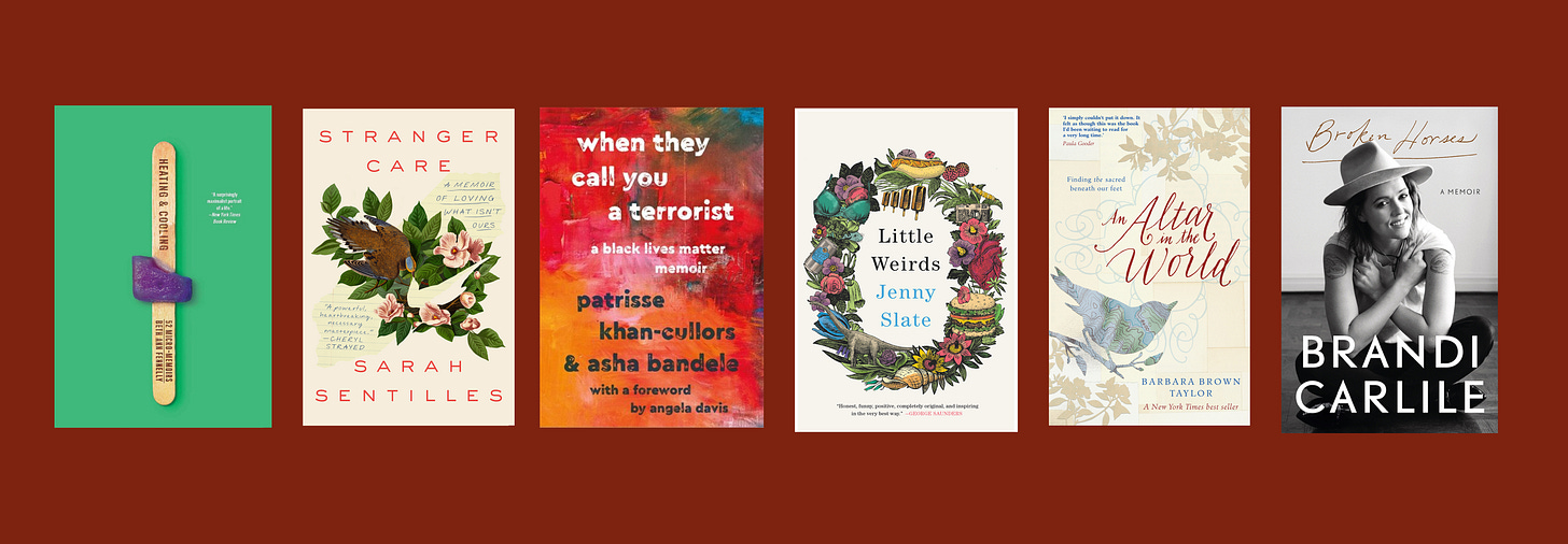 Each of the following book covers against a maroon background