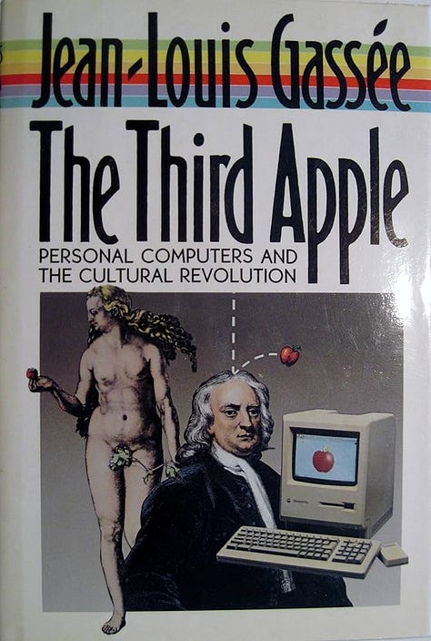 Book cover images: Insanely Great, The Third Apple, The Macintosh Way