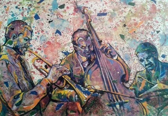 Jazz by Gilbert Young | African American Art by Renowned Black Artists -  Limited Edition Fine Art